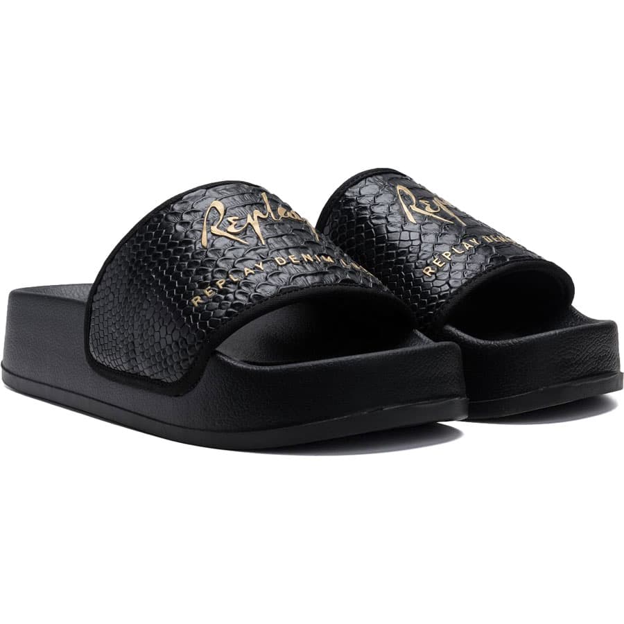 Women's Flip Flops Replay Black