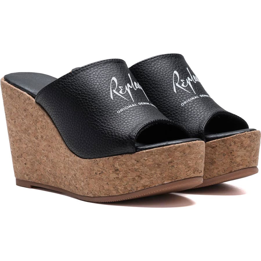Women's Platforms Replay Black