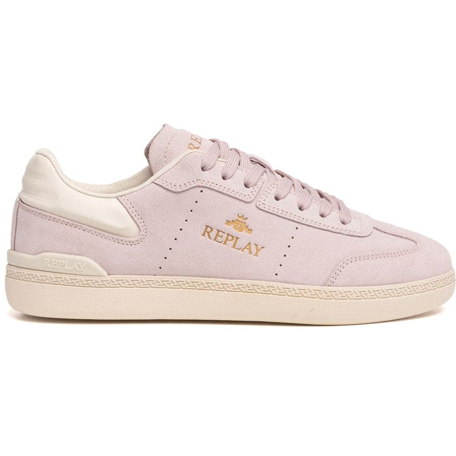 REPLAY λιλά δερμάτινο sneaker PYPER W