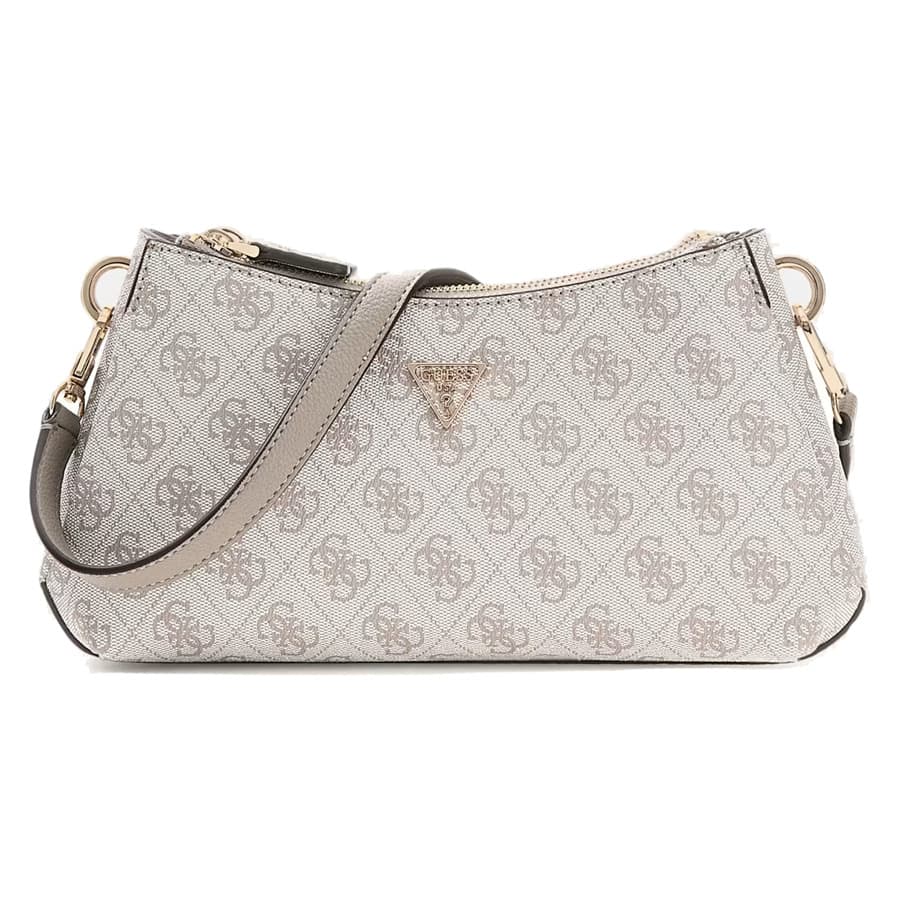 Guess μπεζ dove τσάντα ώμου Noelle 4G Logo