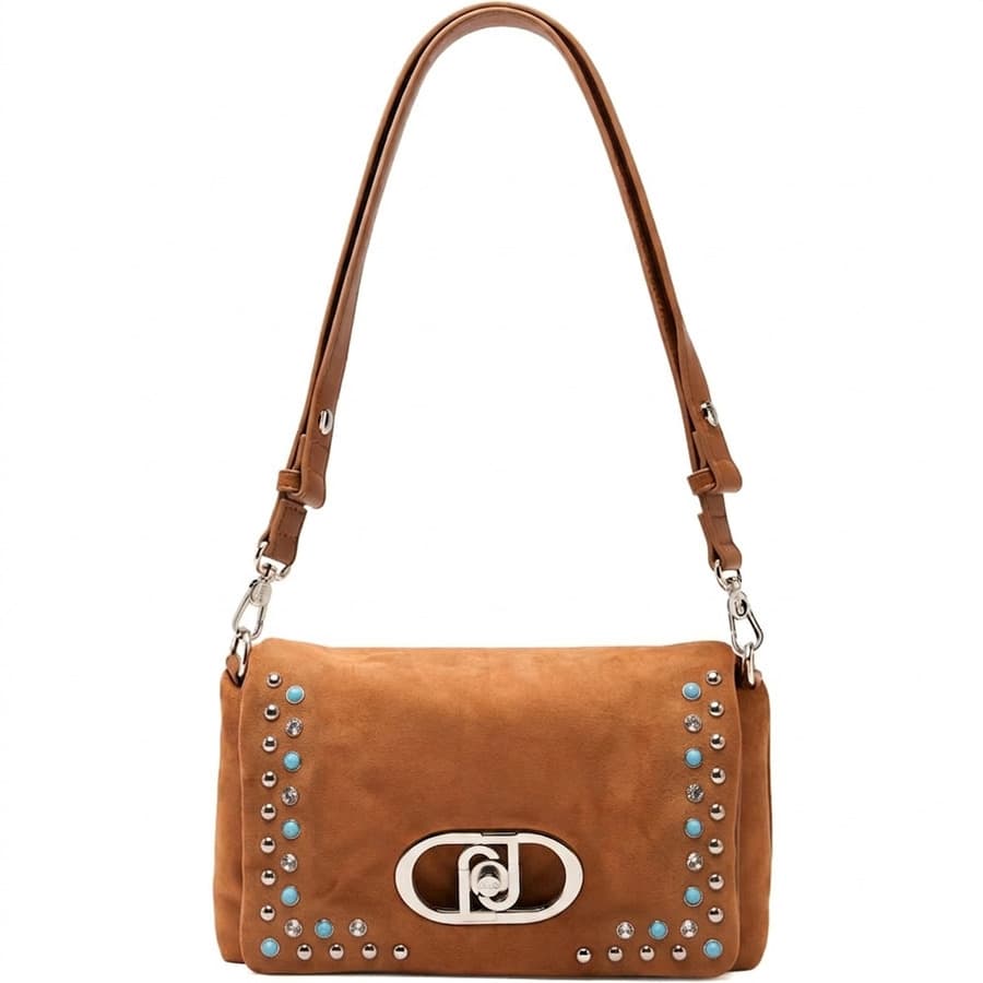 LIU JO κάμελ τσαντα ώμου LaPuffy