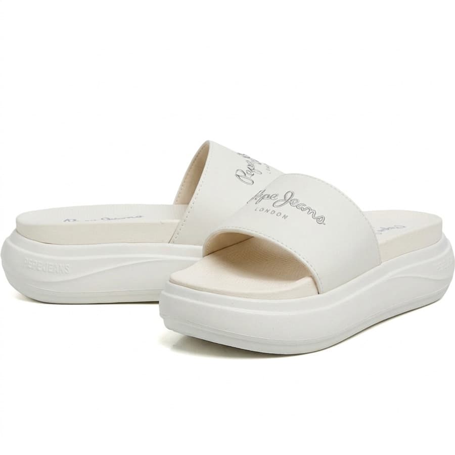 Women's Flip Flops Pepe Jeans White