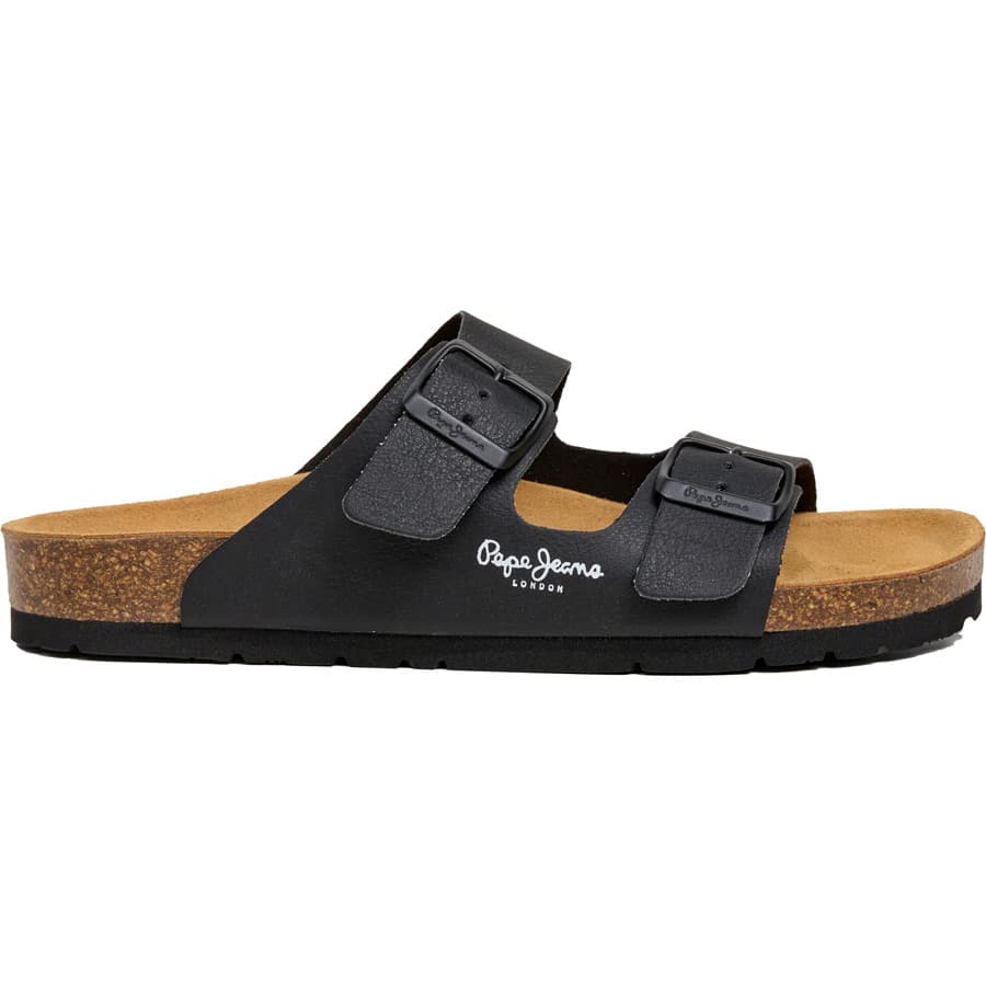 Pepe Jeans μαύρο ανατομικό σανδάλι PLS90638