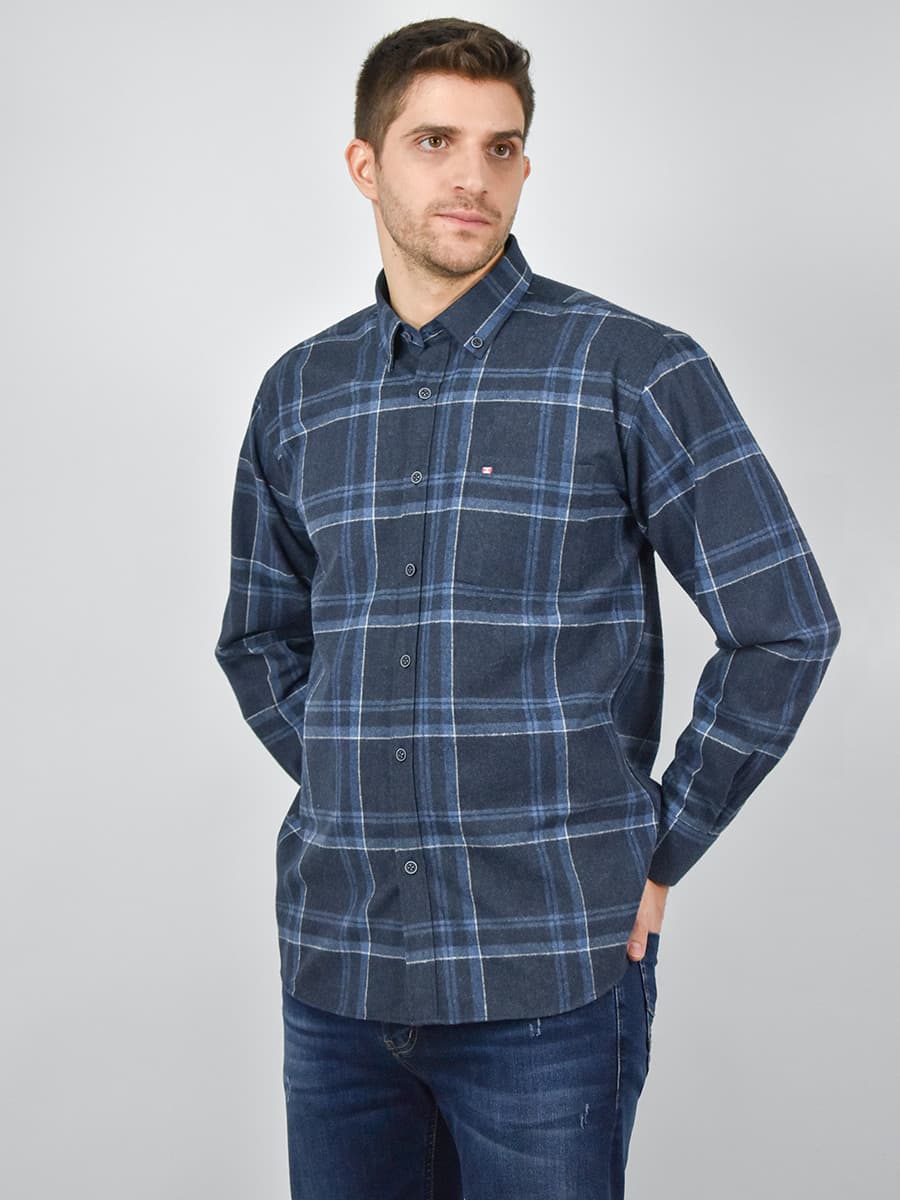 Antonio Morello Καρό Πουκάμισο Από Φανέλα