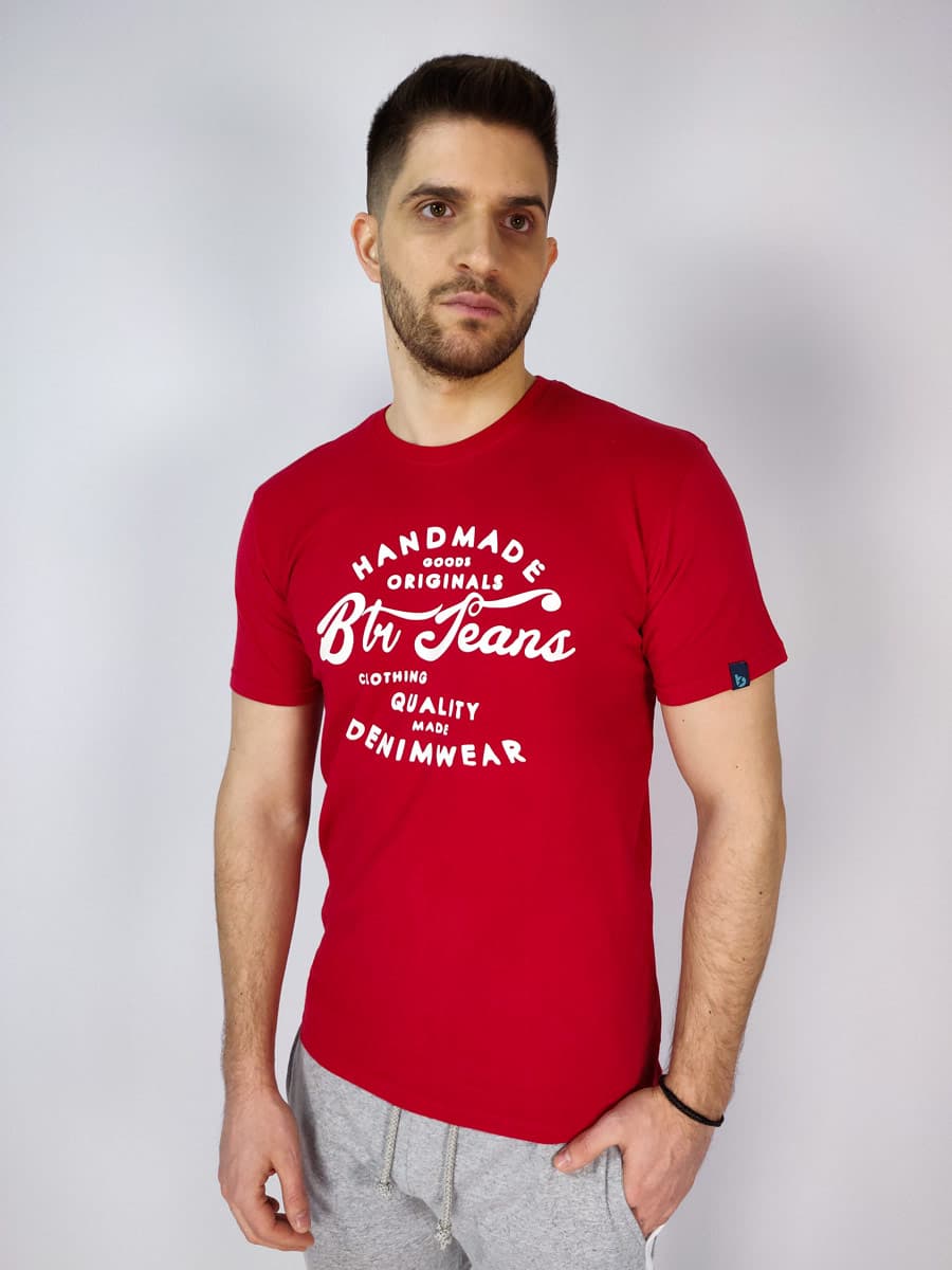 Battery T-Shirt Blu Jeans Logo