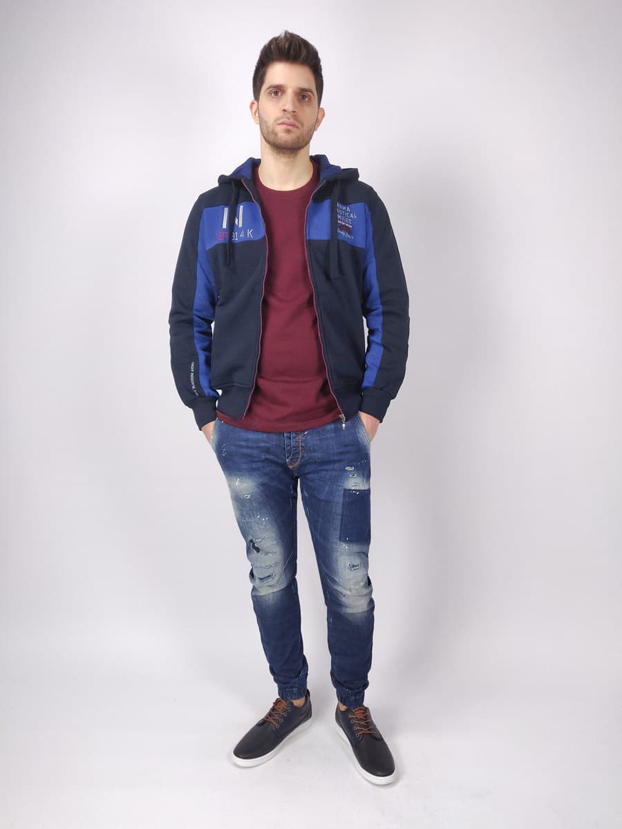 Arma Ζακέτα Με Ρίγα - Σκούρο‌‌ μπλε - 9355