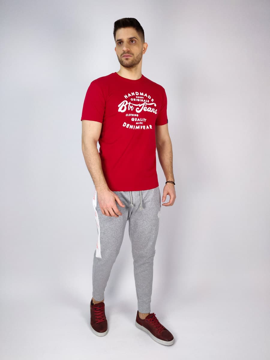 Battery T-Shirt Blu Jeans Logo