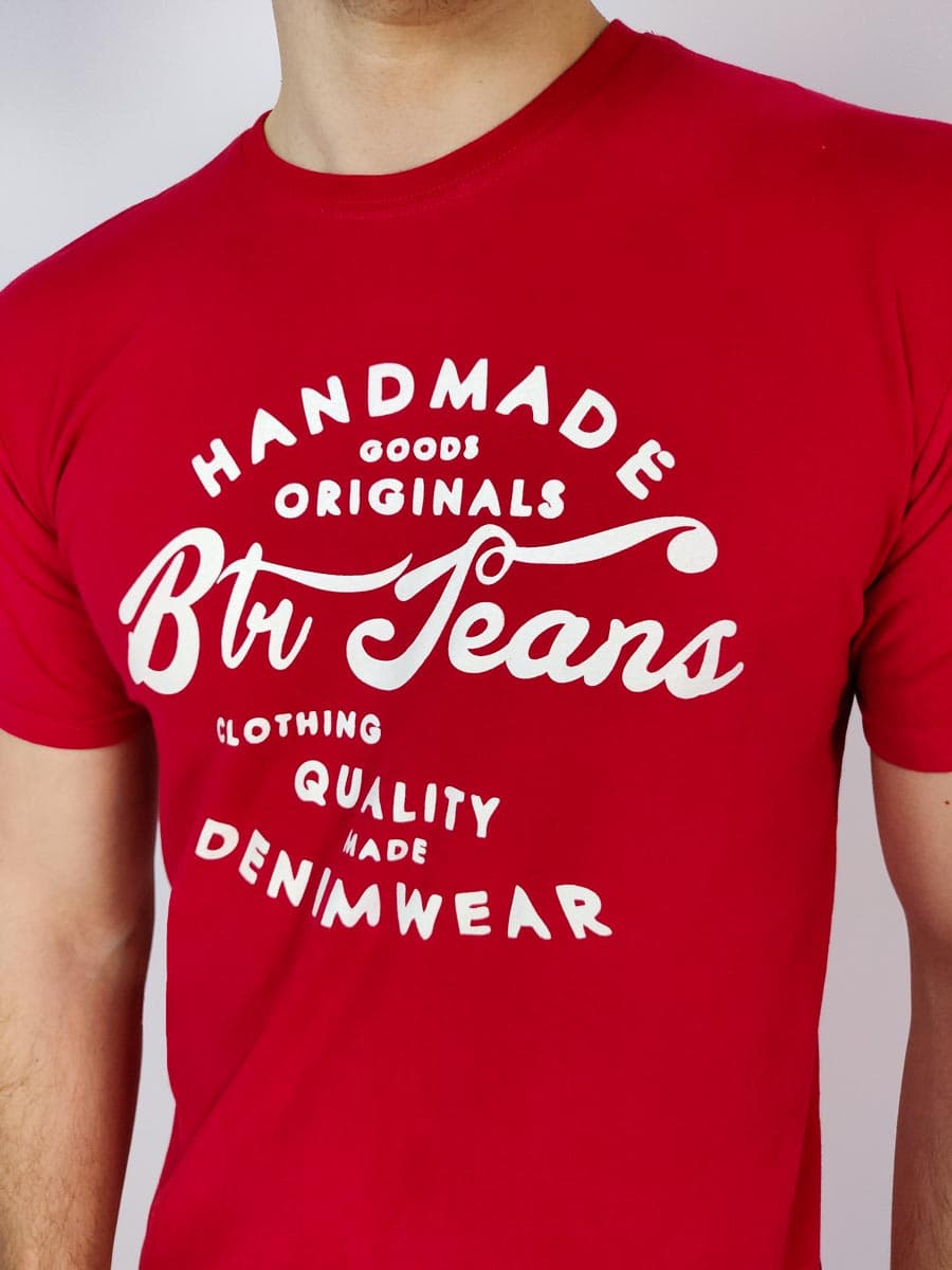 Battery T-Shirt Blu Jeans Logo