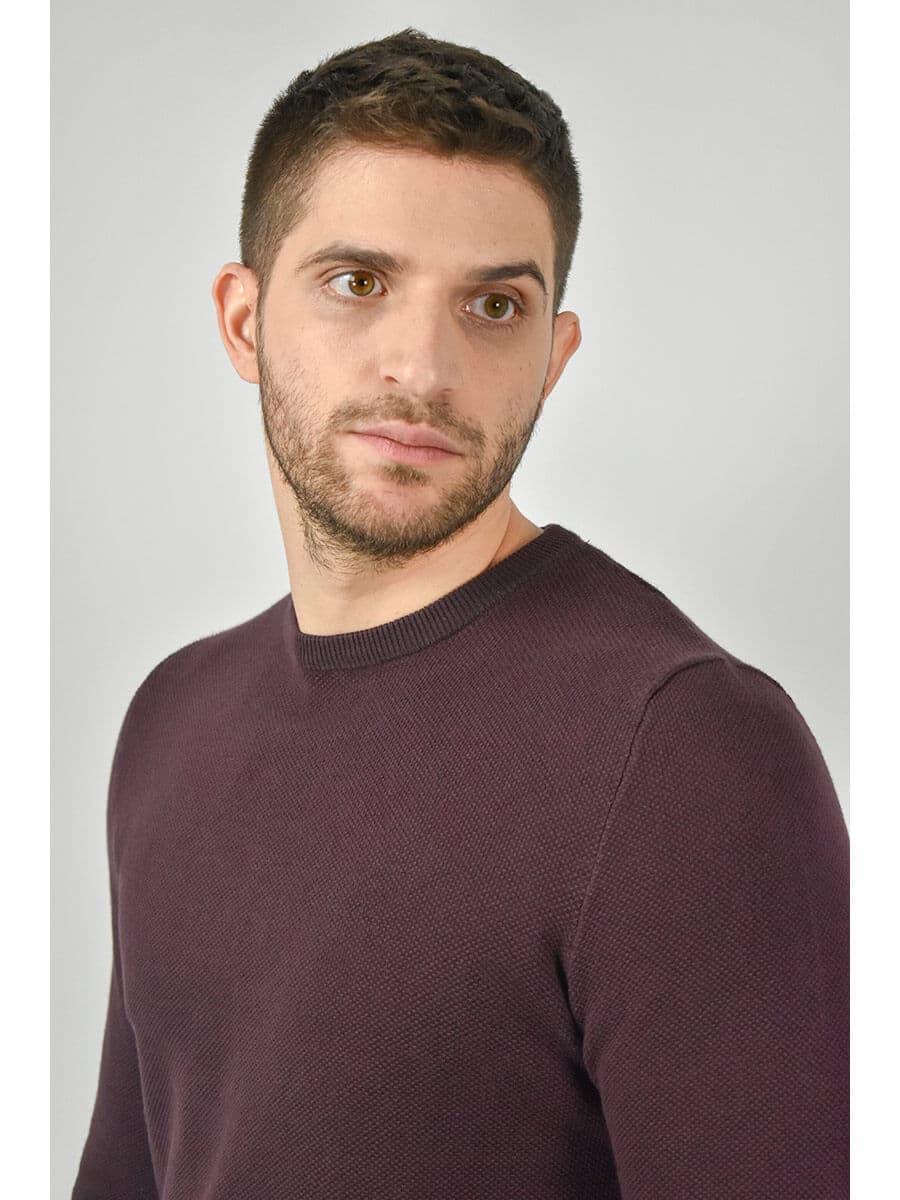 Battery Πουλόβερ Με Σχέδιο Στην Ύφανση