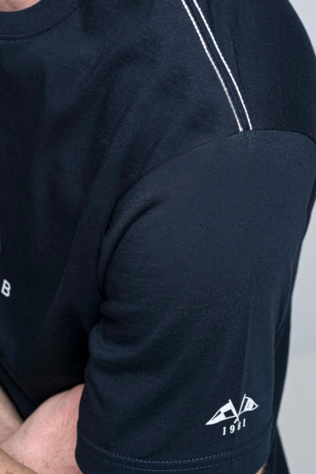 Everbest T-shirt Με Λογότυπο Sailing Club - Σκούρο‌‌ μπλε