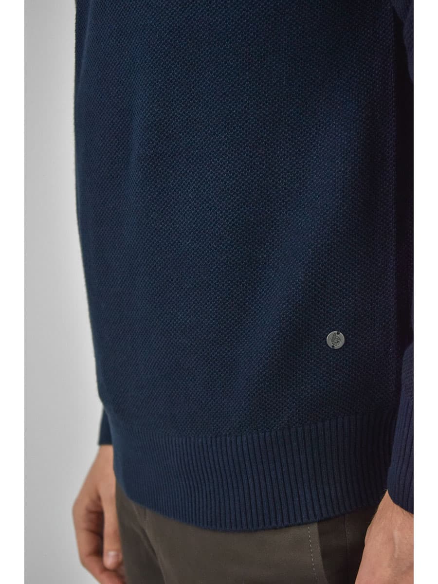 Battery Πουλόβερ Με Μισό Φερμουάρ - Σκούρο‌‌ μπλε - 0610043212