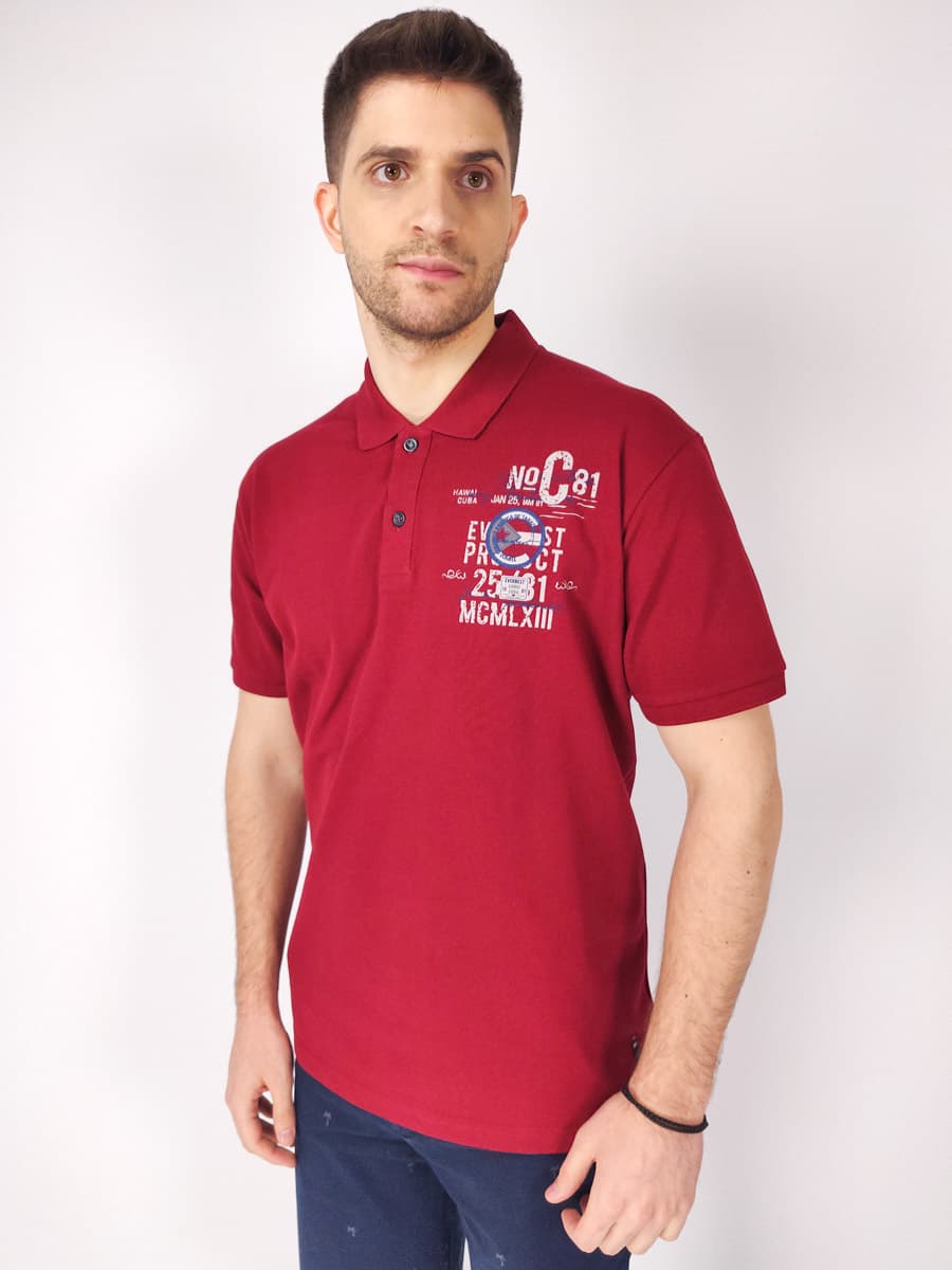 Men's Polo Shirts Everbest Red