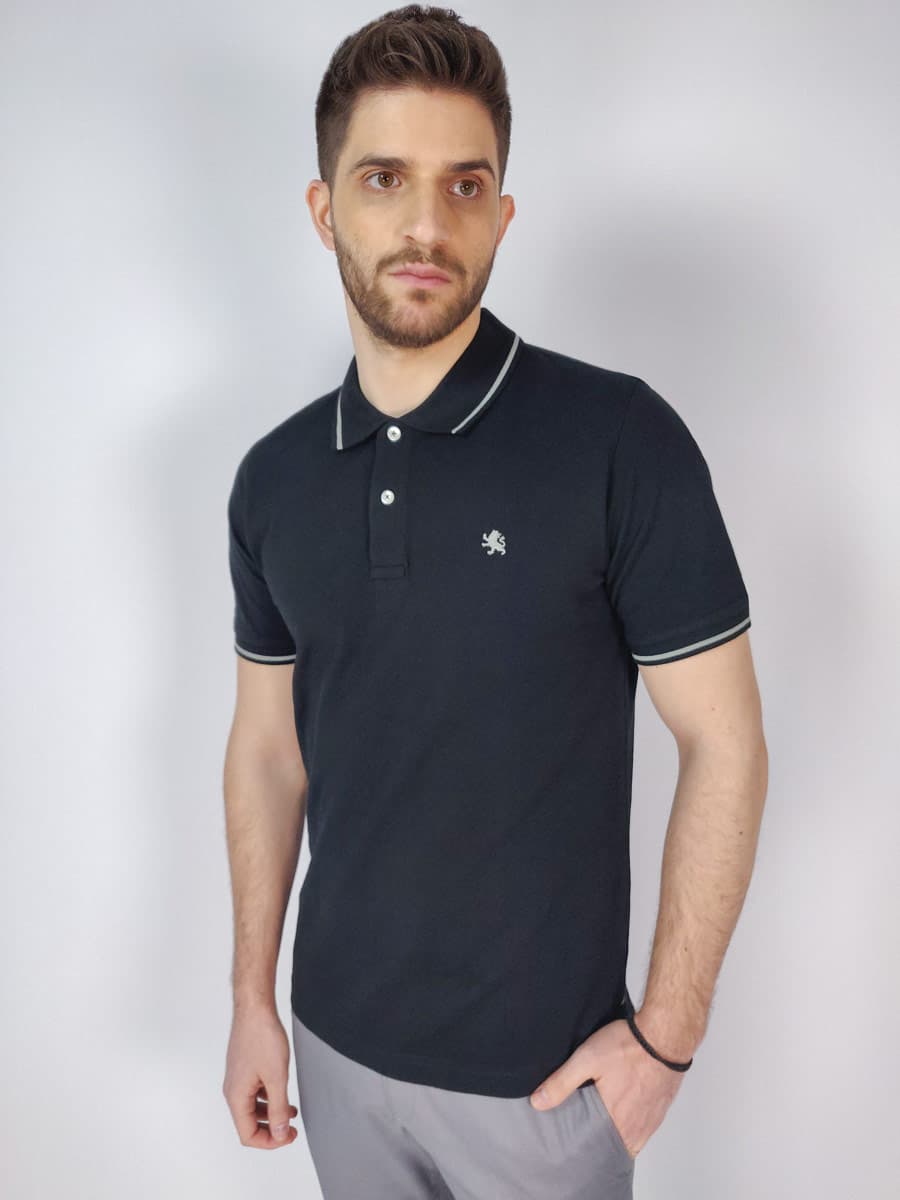 Men's Polo Shirts Kitaro Black