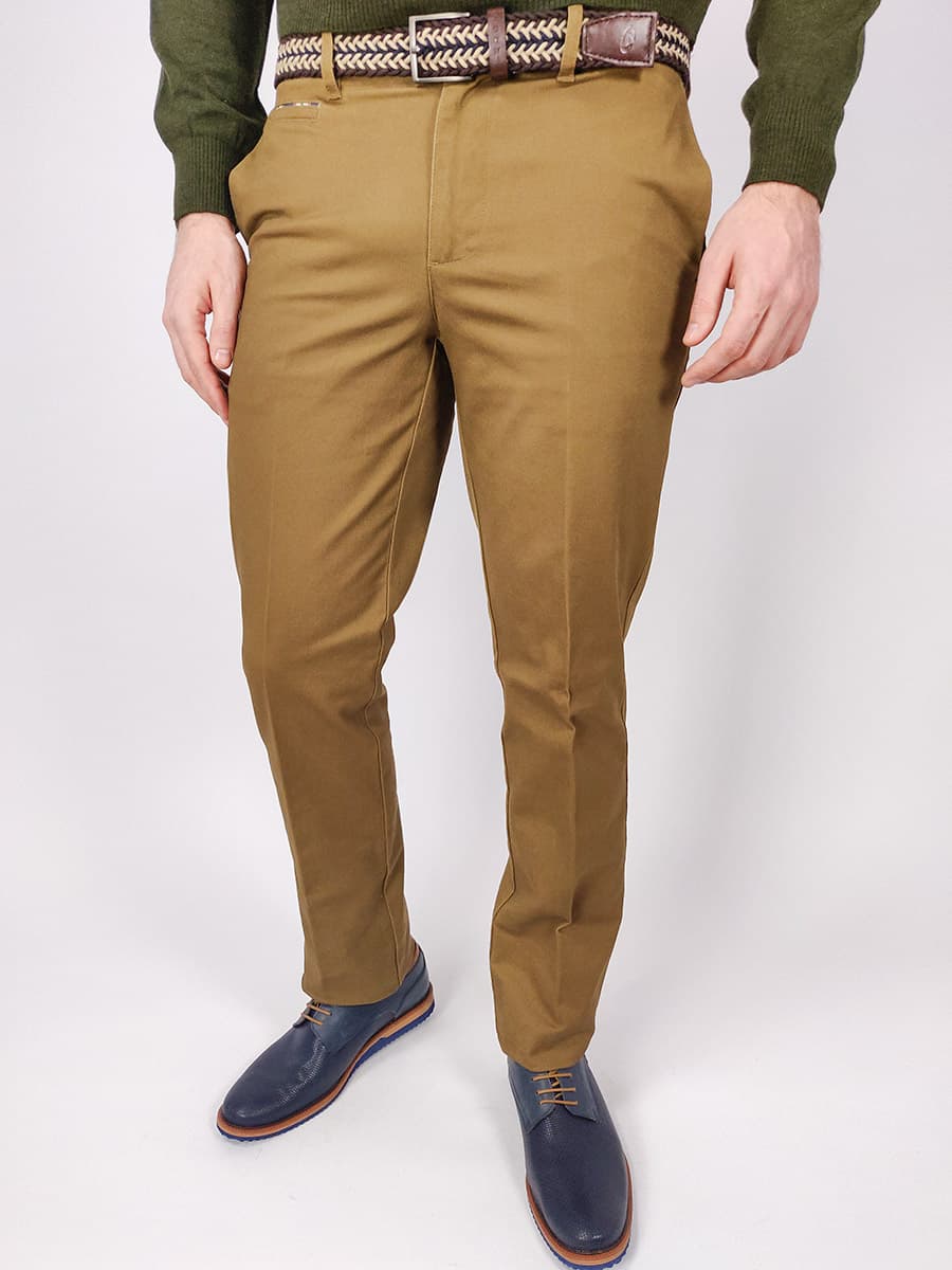 LCDN Παντελόνι Chinos - Καφέ - BARDO CONFORT AREX 39VC