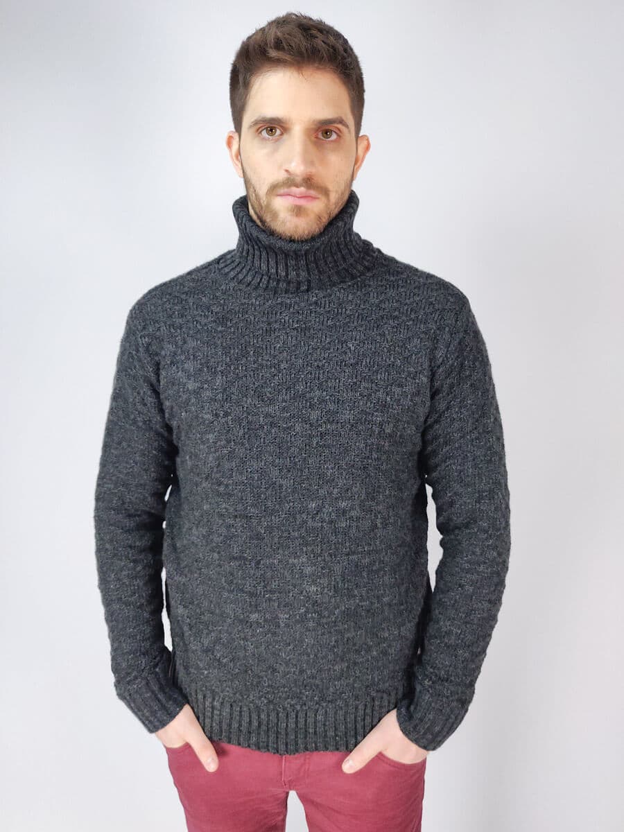 Men's Sweaters Leonardo Uomo Black