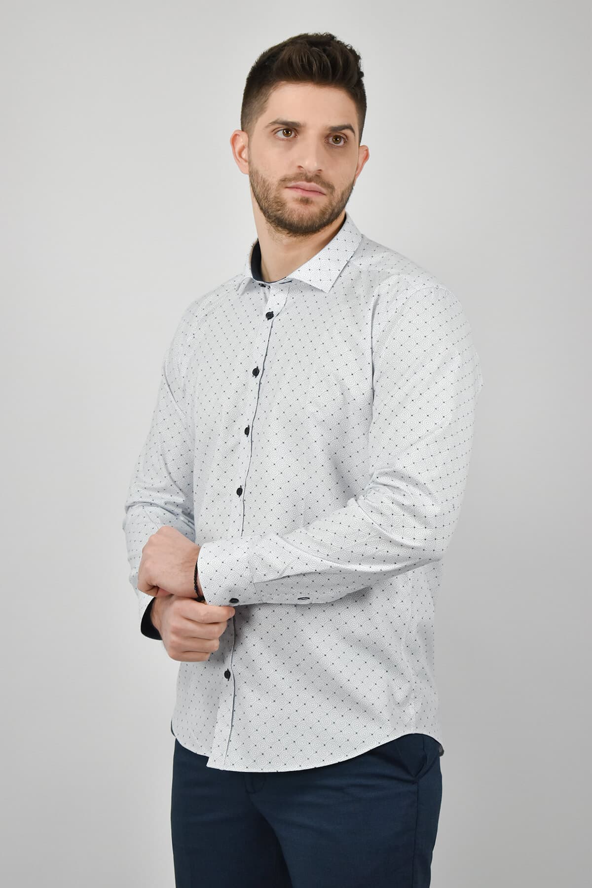 Men's Shirts Leonardo Uomo White