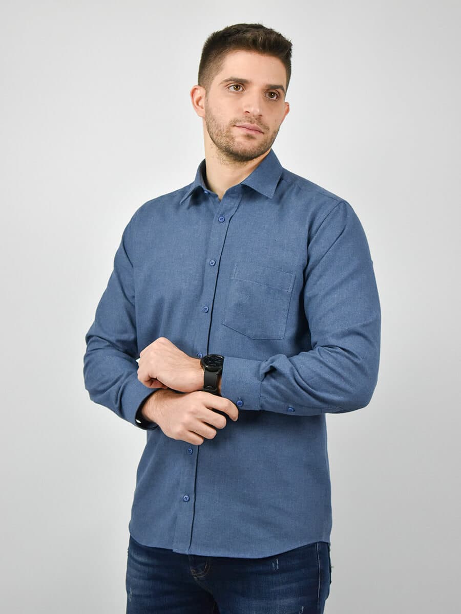 Men's Shirts Leonardo Uomo Gray