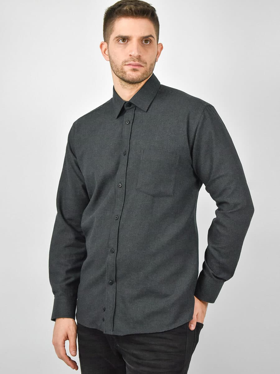 Men's Shirts Leonardo Uomo Gray
