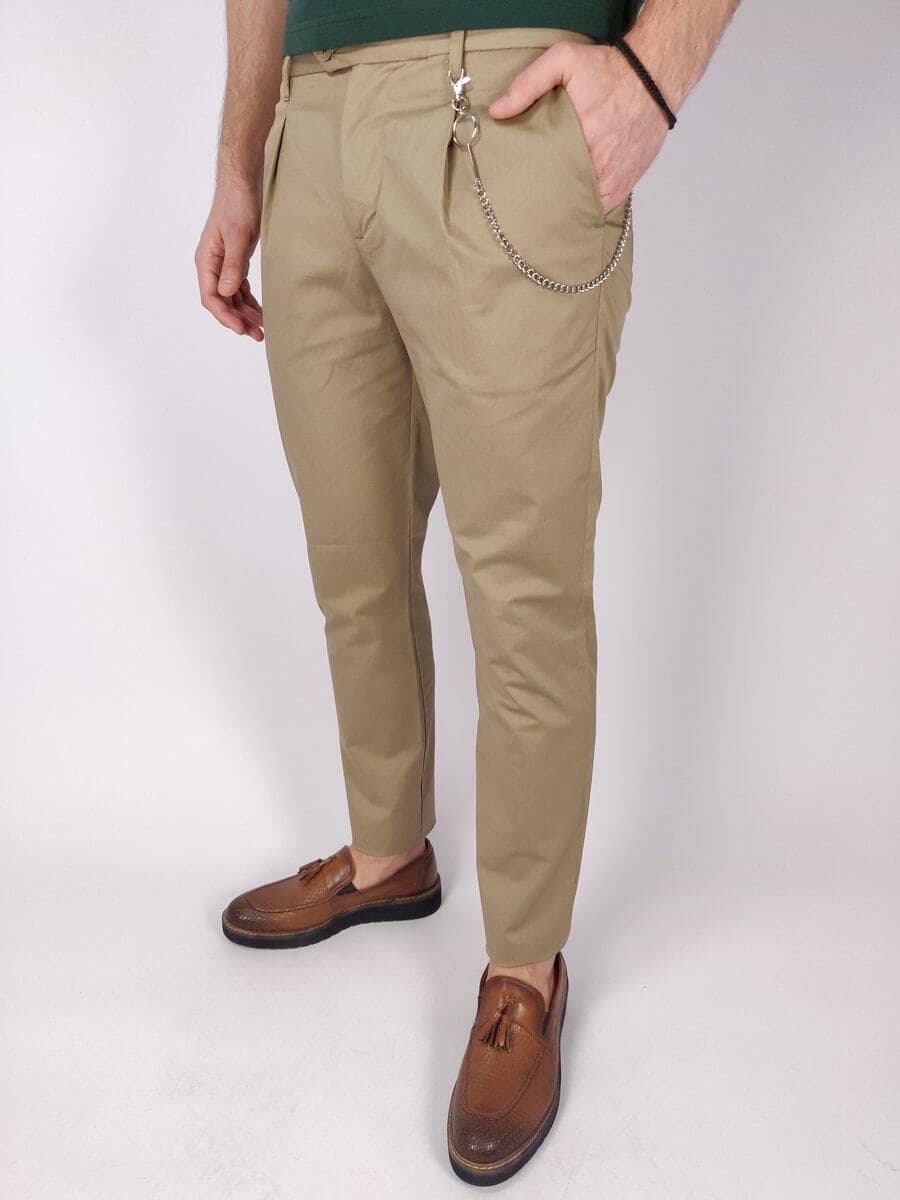 Men's Chino Pants Macan Beige