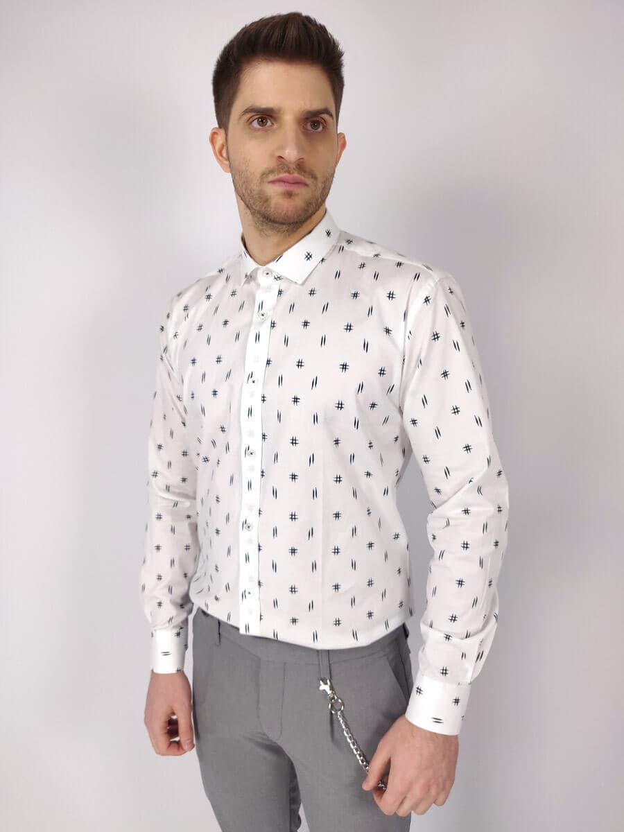Men's Shirts Macan White