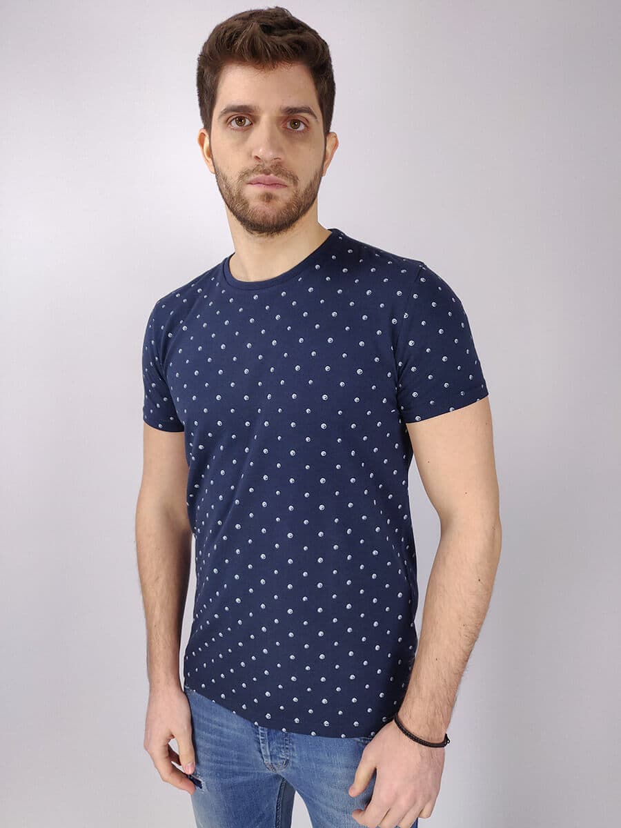 Petrol Industries T-Shirt - Σκούρο‌‌ μπλε