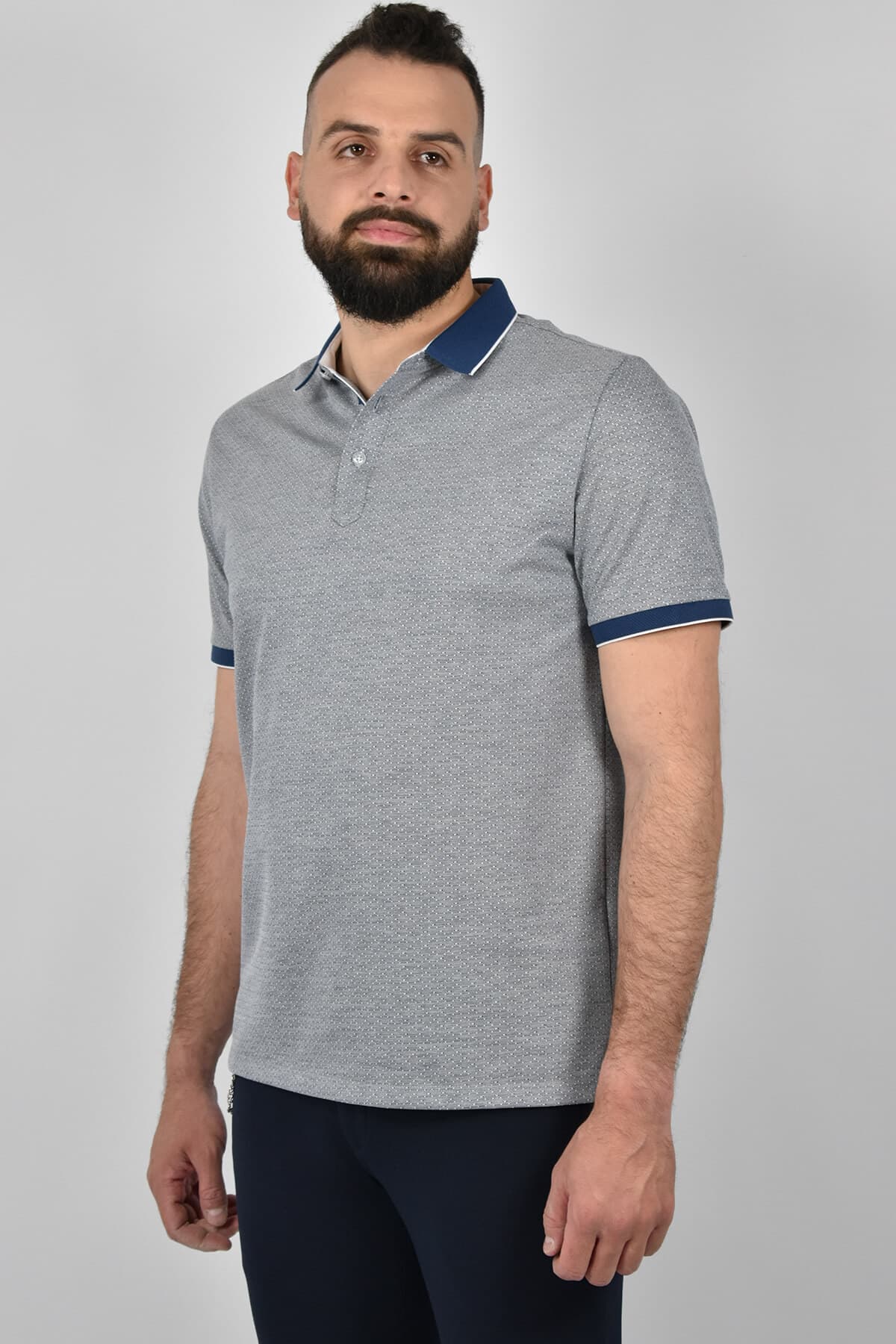 Men's Polo Shirts Shutton Blue Pink