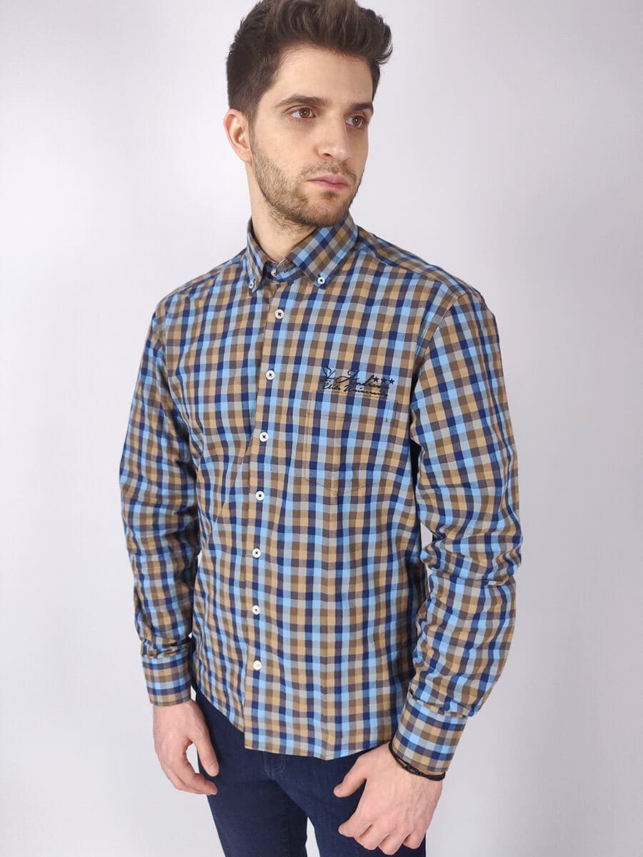 Men's Shirts Redmond Brown