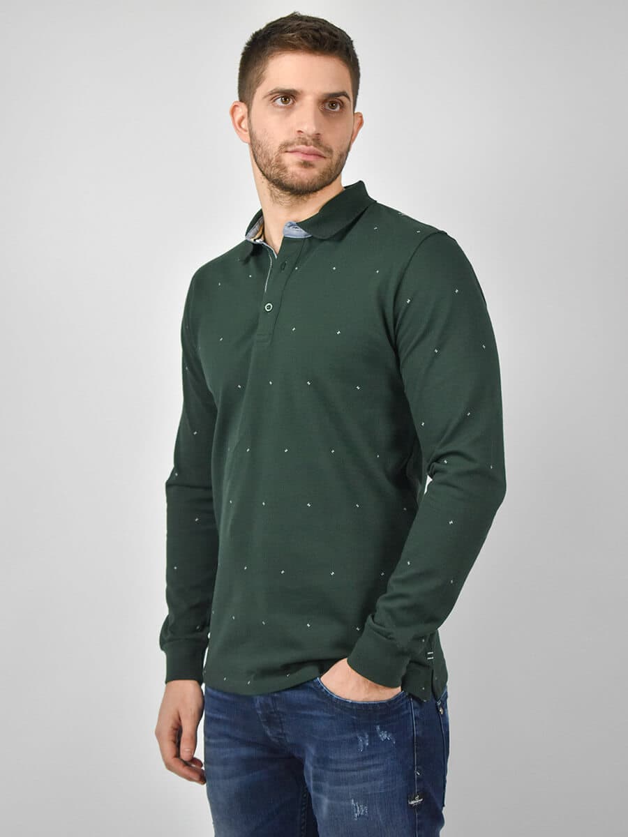 Side Effect Μπλούζα Πόλο Με Μικροσχέδιο - Σκούρο‌‌ μπλε