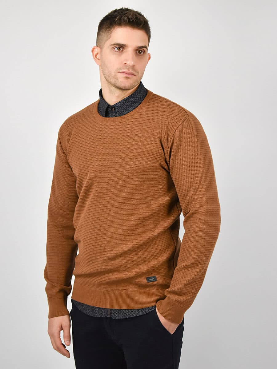 Men's Sweaters Side Effect Brown