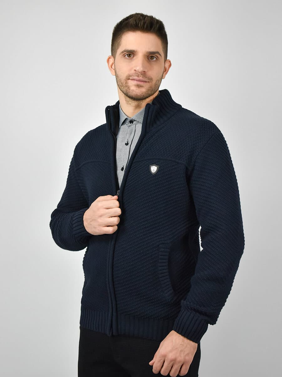 Sportswear Ζακέτα Με Ανάγλυφο Σχέδιο - Σκούρο‌‌ μπλε - N2063