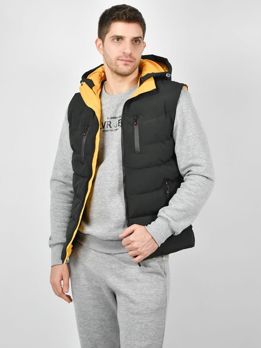 Men's Vests Urbane Fashion Black