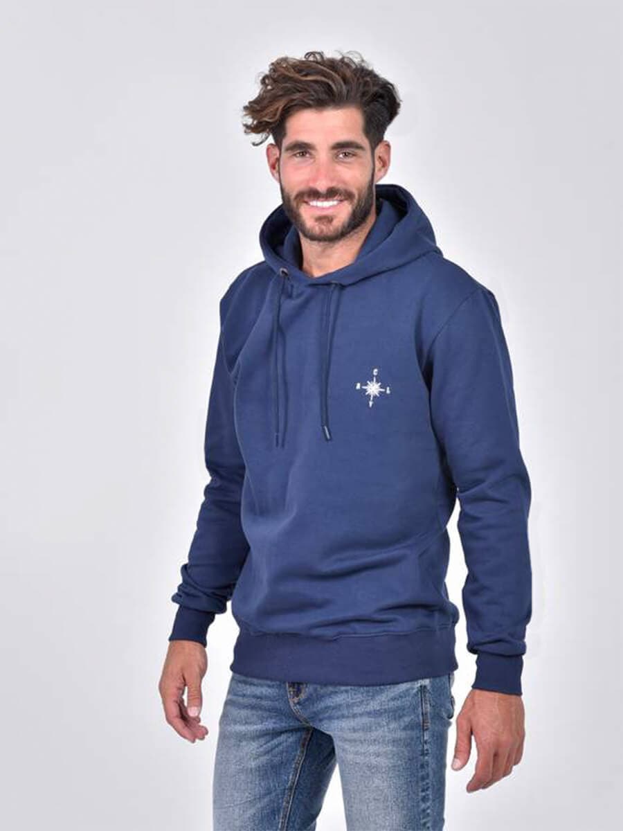 Clever Μπλούζα Φούτερ Με Κουκούλα