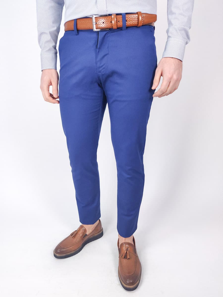 Men's Chino Pants Dellinger Man Blue