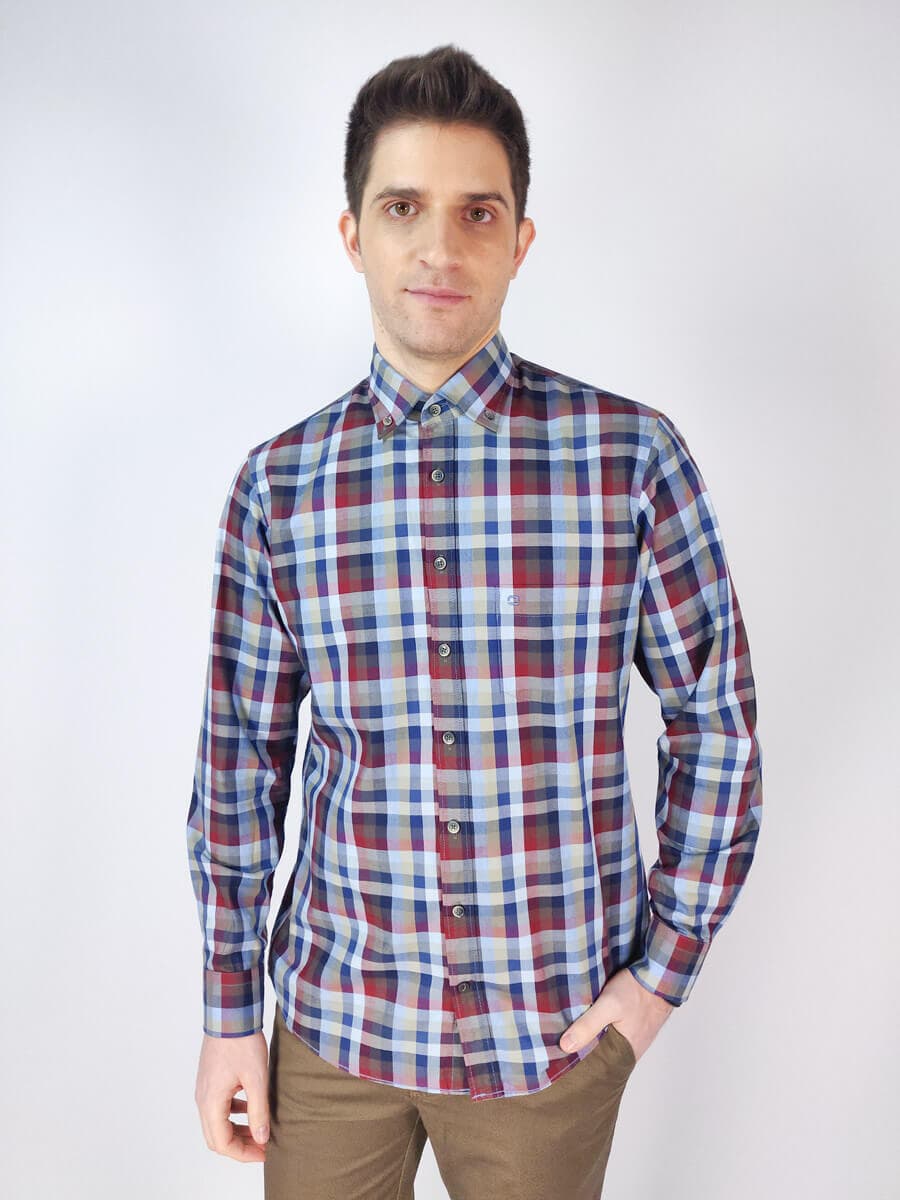 Olymp Πουκάμισο Καρό