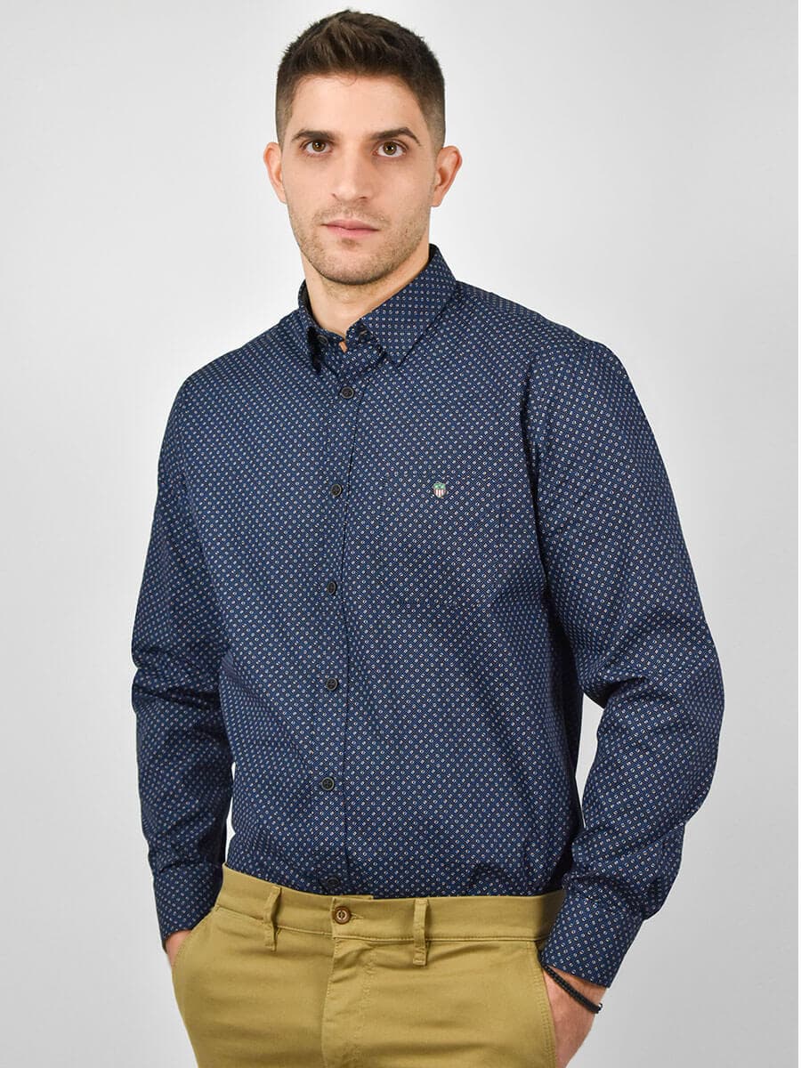 Visconti Πουκάμισο Με Σχέδιο - Σκούρο‌‌ μπλε