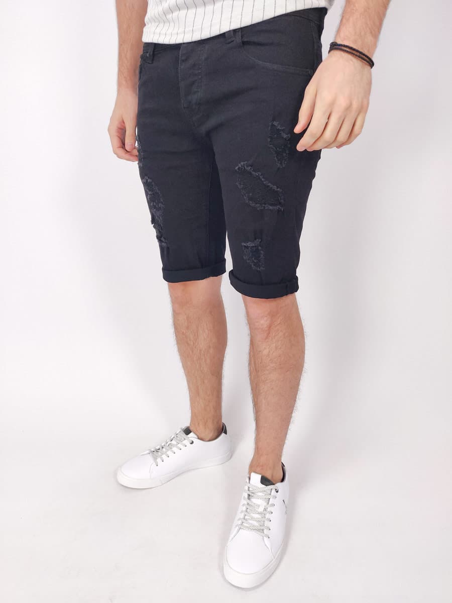 Men's Denim Shorts OEM Black
