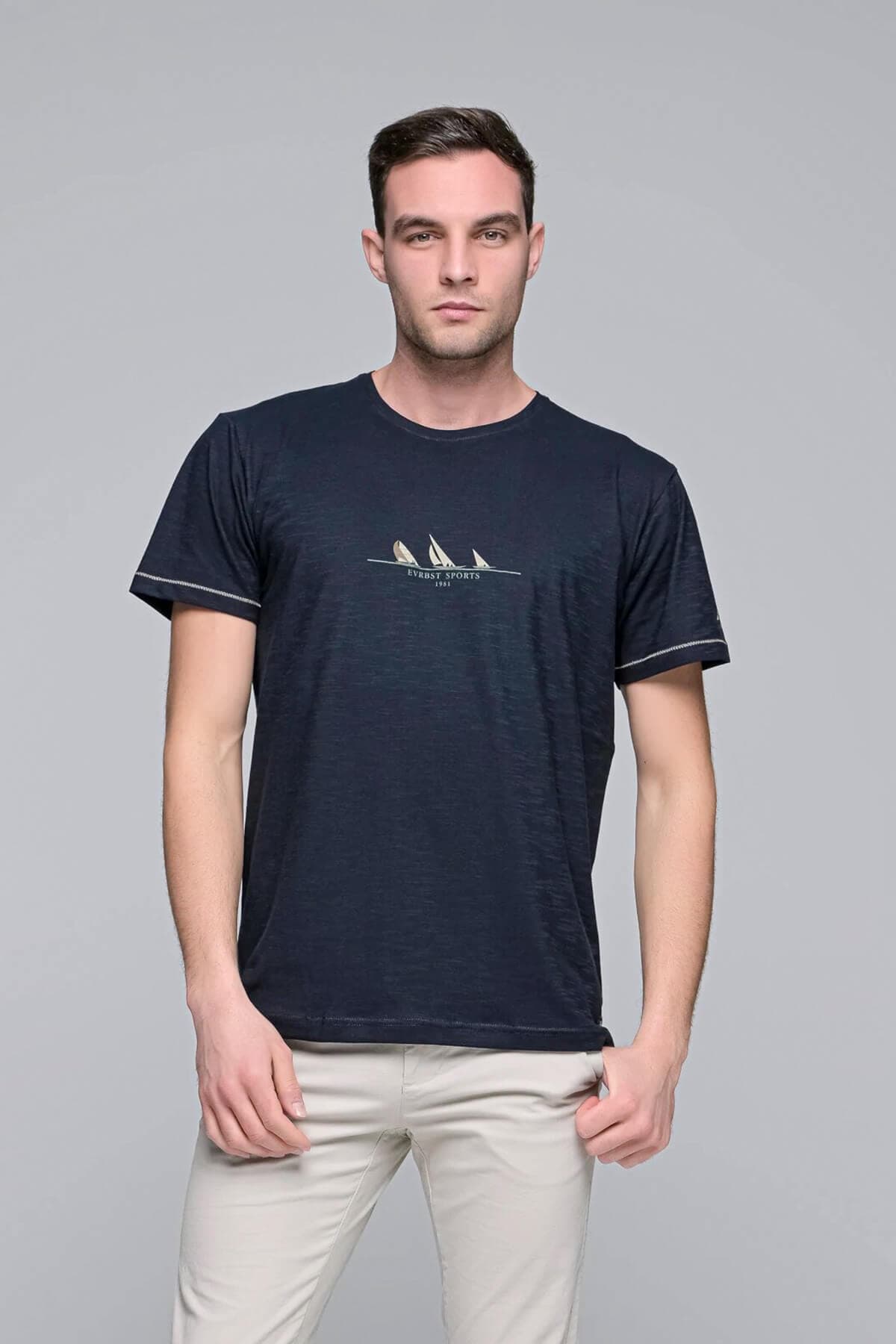 Everbest T-shirt Με Λογότυπο Everbest Sports - Σκούρο‌‌ μπλε