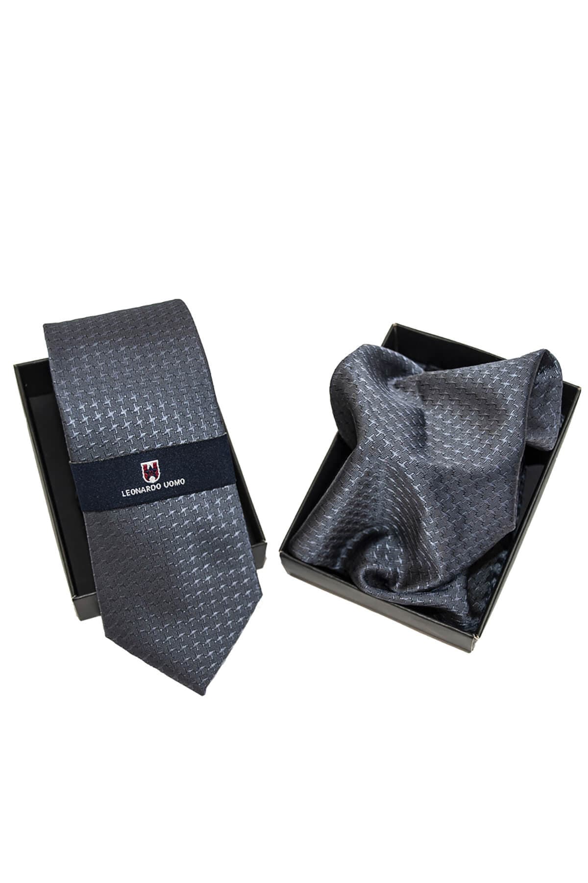 Leonardo Uomo Γραβάτα Με Μαντήλι