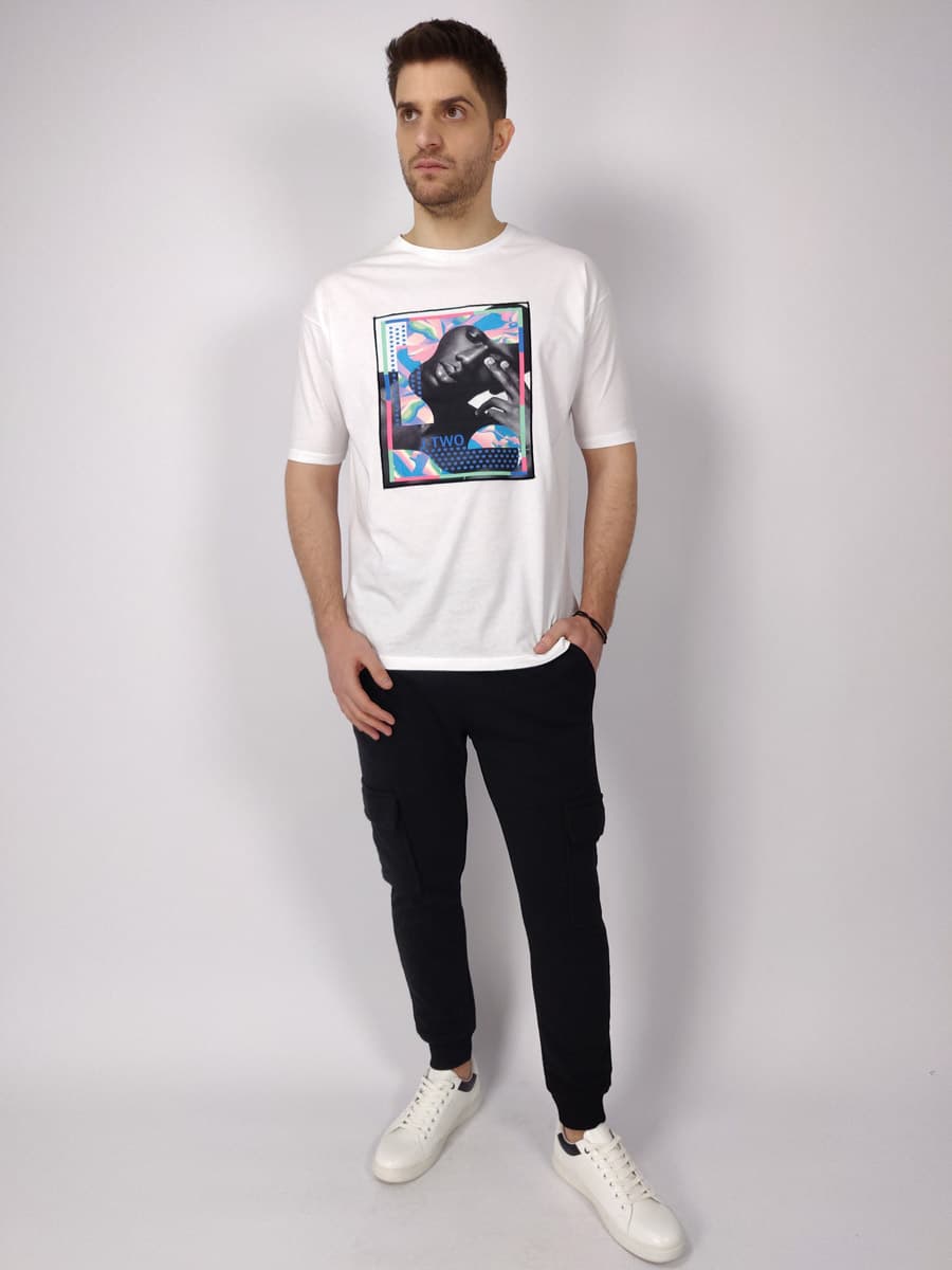 J-2 T-Shirt Oversized Με logo patch