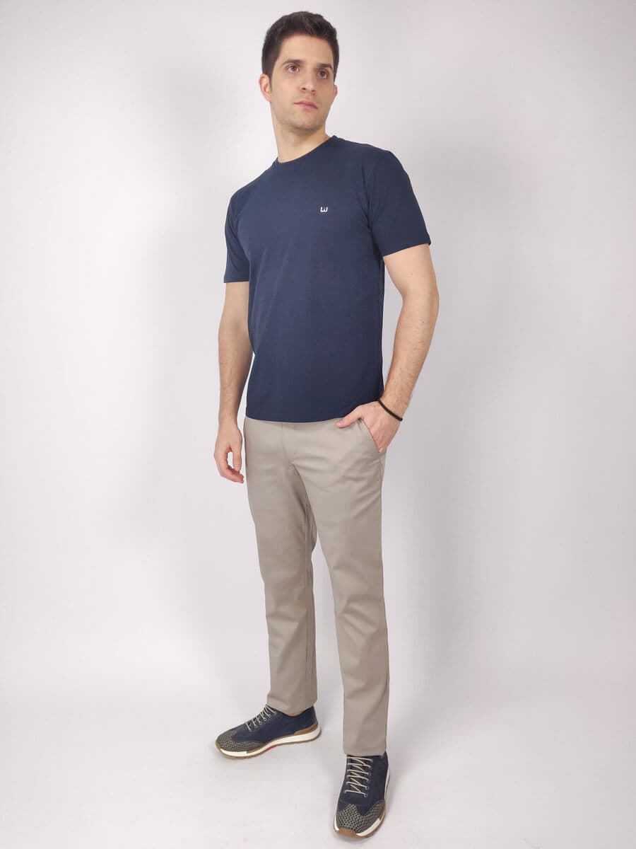 Leonardo Uomo T-Shirt - Σκούρο‌‌ μπλε - LU022002