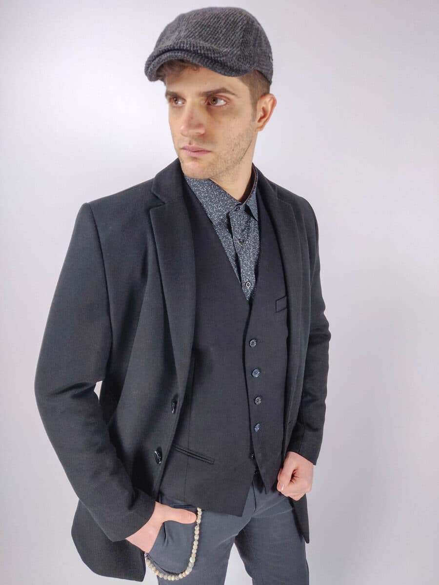 Leonardo Uomo Παλτό Γκρι Slim Fit