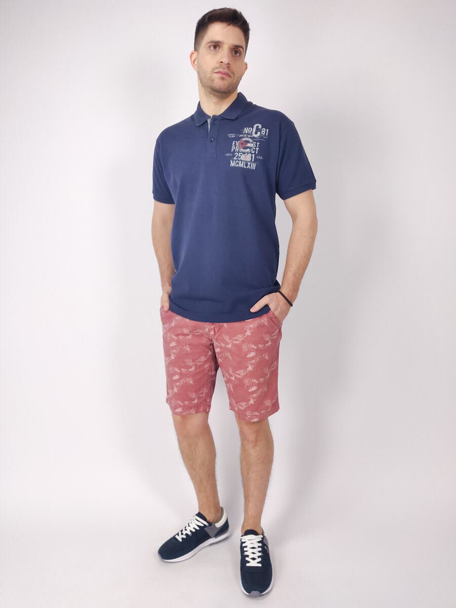 Petrol Indrustries Σορτς Chinos Με Σχέδιο