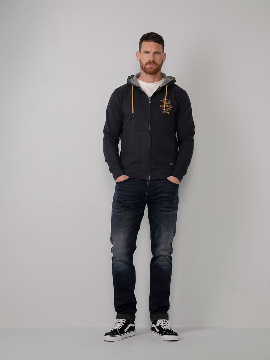 Petrol Industries Ζακέτα Με Κουκούλα - Σκούρο‌‌ μπλε