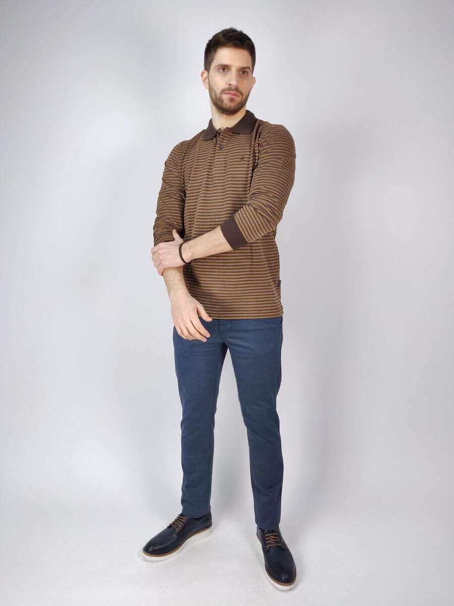 Prodigy Μπλούζα Πόλο Με Ρίγες