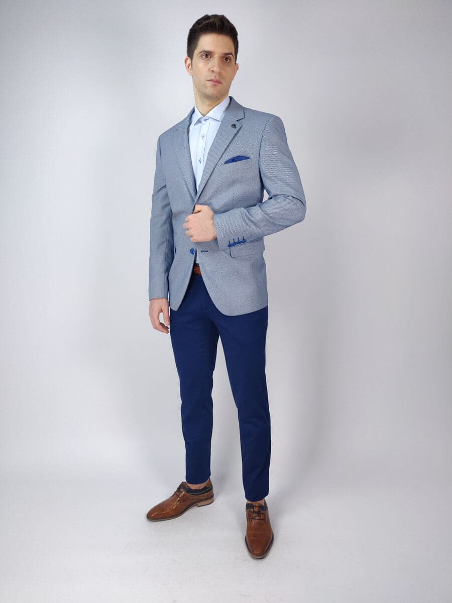 Men's Chino Pants Sartoria Ferruzzi Blue