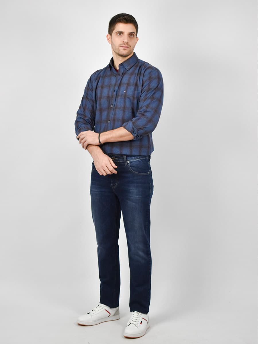 Antonio Morello Καρό Πουκάμισο Από Φανέλα