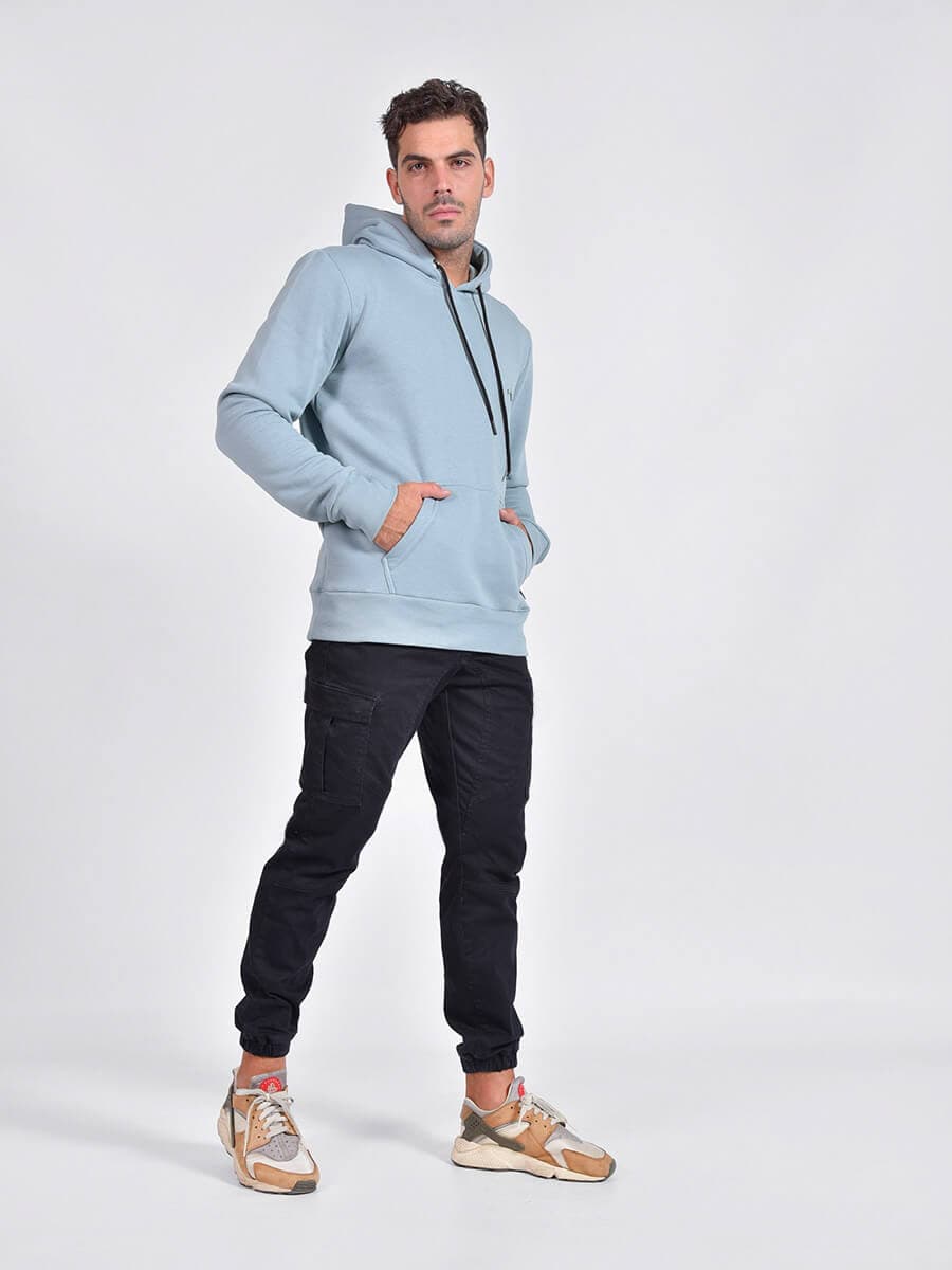 Clever Μπλούζα Φούτερ Με Κουκούλα