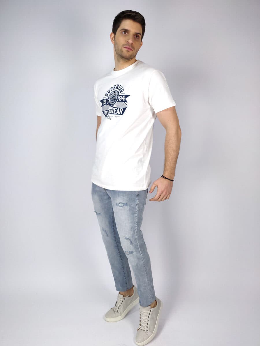 Marcus T-Shirt Με Logo - Λευκό - 28200252 MILANO