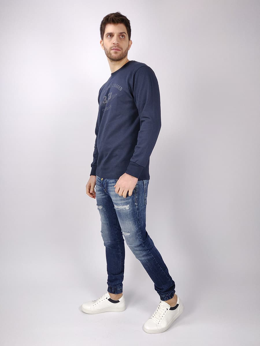 Everbest Μπλούζα Με Στάμπα - Σκούρο‌‌ μπλε - CW20131