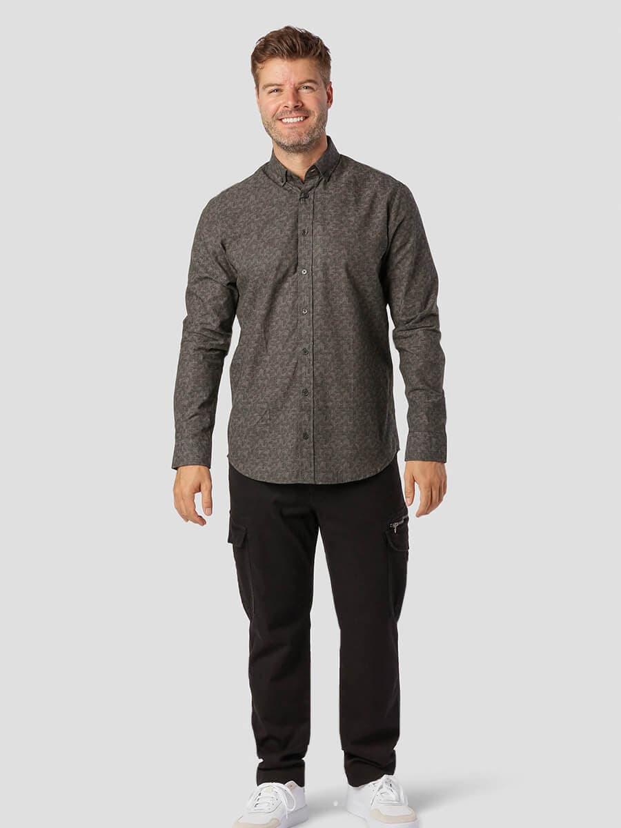 Marcus Πουκάμισο Floral Πράσινο Slim Fit